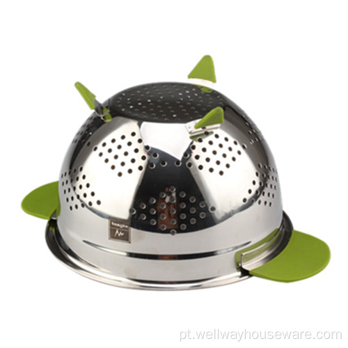 Cesta De Frutas Pia De Aço Inoxidável Coador De Metal Colander